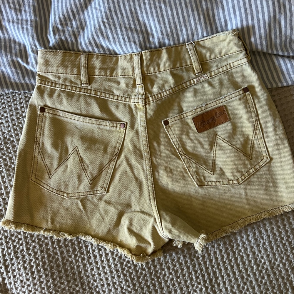 Yellow WRANGLER Denim Shorts